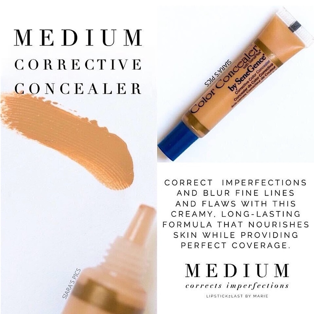 Senegence Corrective Color Concealer Medium NEW Full Coverage Anti-Aging Vegan
